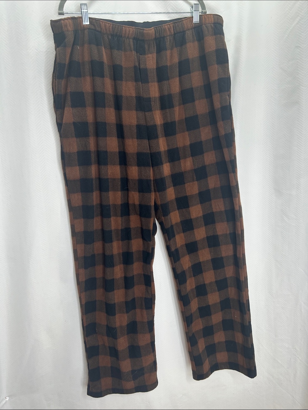 SKIMS Brown and Black Plaid Lounge Joggers